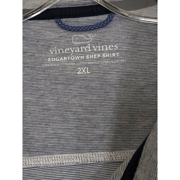 Vineyard Vines Edgartown Shep Snap Placket Lightwieight Sweatshirt Mens 2XL Gray - Picture 6 of 6